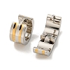 202 Stainless Steel Wide Band Hoop Earring EJEW-H003-05GP-01-2