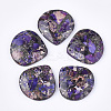 Synthetic Gold Line Regalite/Imperial Jasper/Sea Sediment Jasper Pendants G-S329-042A-1