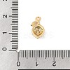 Brass Micro Pave Cubic Zirconia Pendants KK-R219-36E-G-3