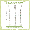 Natural Shell Cloud & Flower & Star Pendant Decoration HJEW-OC00289-2