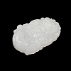 Natural White Jade Carved Pendants G-S384-01H-3