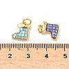 Brass Enamel Pendants KK-H534-07G-3