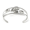 Non-Tarnish 304 Stainless Steel Hollow Open Cuff Bangles BJEW-Q348-03P-11-3