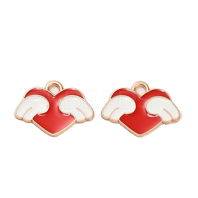 Alloy Enamel Pendants ENAM-G229-09G-01-1