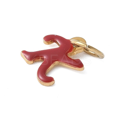 304 Stainless Steel Enamel Charms STAS-G353-01G-K-1