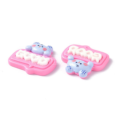 Opaque Resin Cabochons CRES-P023-01E-1