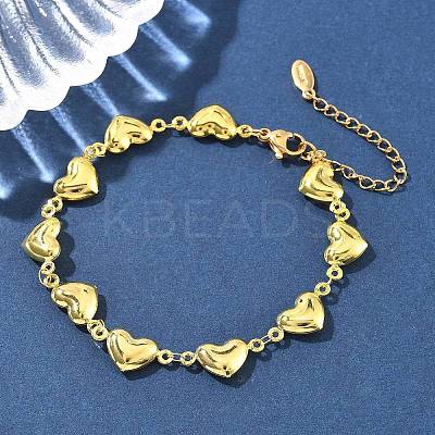 201 Stainless Steel Link Bracelets for Women BJEW-Z103-01G-01-1