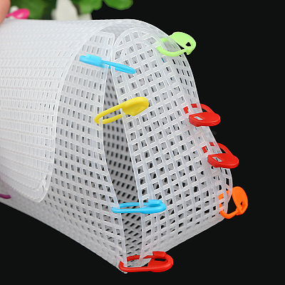 DIY Rectangle-shaped Plastic Mesh Canvas Sheet PURS-PW0001-603A-1