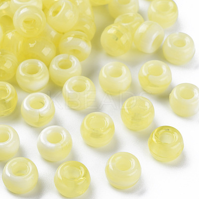 Acrylic European Beads MACR-S375-002B-08-1