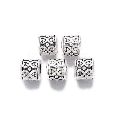 Tibetan Style Alloy European Beads TIBE-S314-95AS-RS-1