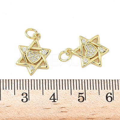 Brass Micro Pave Cubic Zirconia Pendants KK-Z120-17G-1
