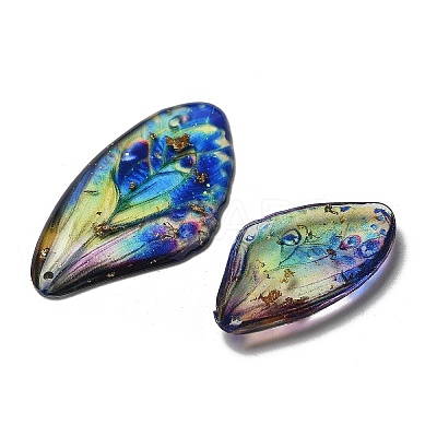 4Pcs Transparent Epoxy Resin Butterfly Wings Pendants RESI-C057-01B-1