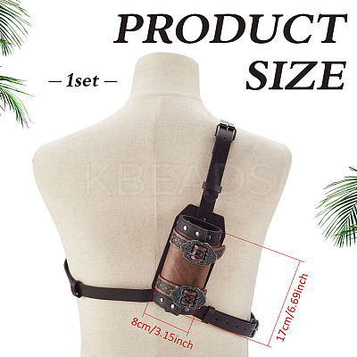PU Leather Sword Blade Cover AJEW-WH0678-82-1