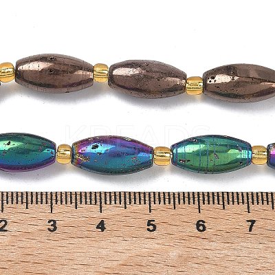 Electroplated Natural Druzy Geode Crystal Beads Strands G-G459-03A-1