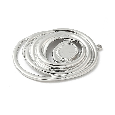 304 Stainless Steel Pendant Cabochon Settings STAS-L293-01P-1