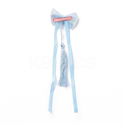 Bowknot Long Ribbon Alligator Hair Clip LS-PHAR-D013-03D-1