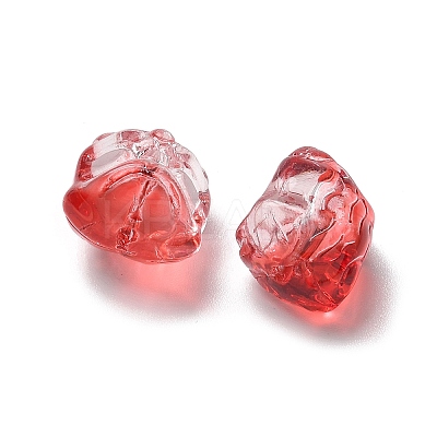 Baking Paint Transparent Glass Beads GLAA-C035-01D-1