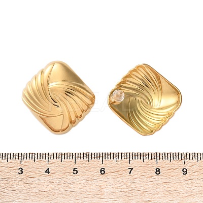 304 Stainless Steel Stud Earrings for Women EJEW-K306-01G-1