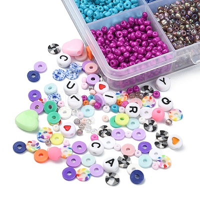 DIY Heishi & Seed Beads Jewelry Set Making Kit DIY-YW0005-47-1