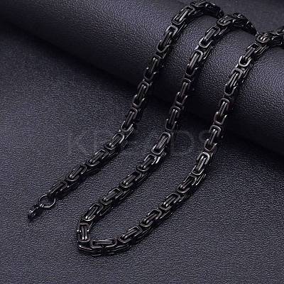 Stainless Steel Byzantine Chains Necklaces for Men FS-WG56795-94-1