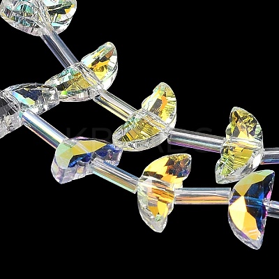 Electroplate Transparent Glass Beads EGLA-H112-05HP-01-1