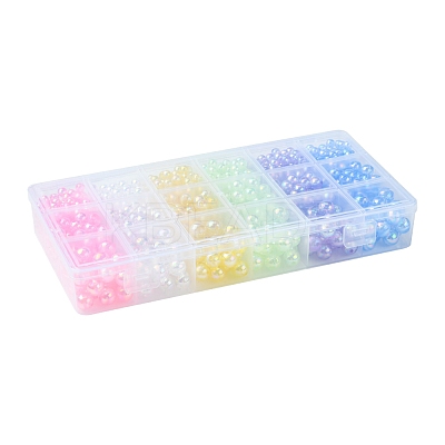 DIY Round Transparent Acrylic Beads Bracelets Making Kits DIY-FS0008-17-1