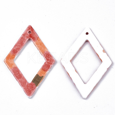 Handmade Porcelain Big Pendants PORC-S501-012D-1