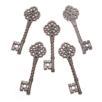 Key Tibetan Style Pendant Rhinestone Settings LS-TIBEB-A101291-R-LF-1