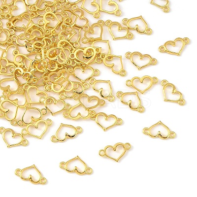 203Pcs Tibetan Style Alloy Hollow Connector Charms HEAR-YW0001-01G-1