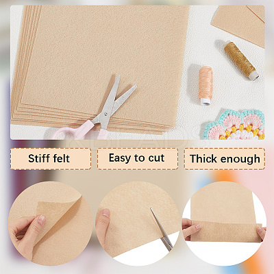 15Pcs Felt Non Woven Fabric DIY-SP0003-93B-1