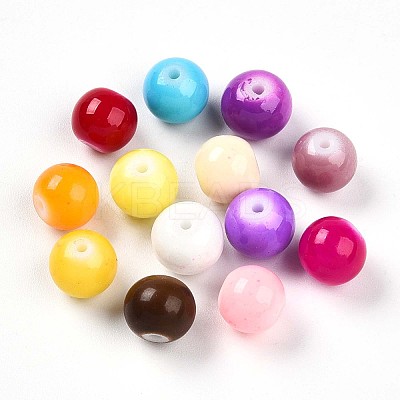 Baking Paint Glass Beads X1-DGLA-Q020-8mm-M01-1