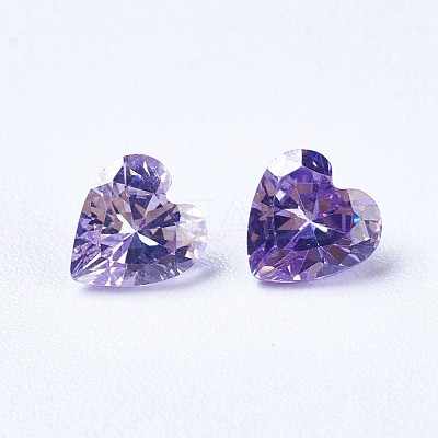 Cubic Zirconia Pointed Back Cabochons ZIRC-WH0001-C07-1