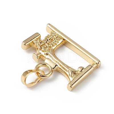 Eco-Friendly Rack Plating Brass Pendants KK-F848-12G-1