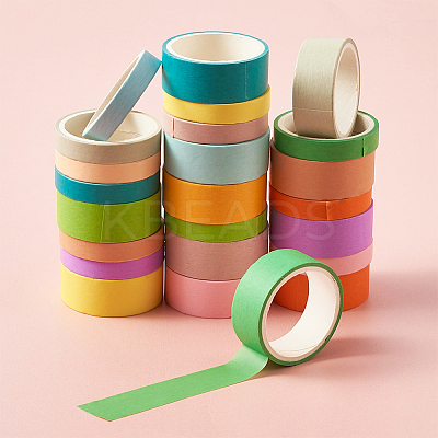 12 Colors DIY Scrapbook Decorative Adhesive Tapes DIY-TA0002-40-1
