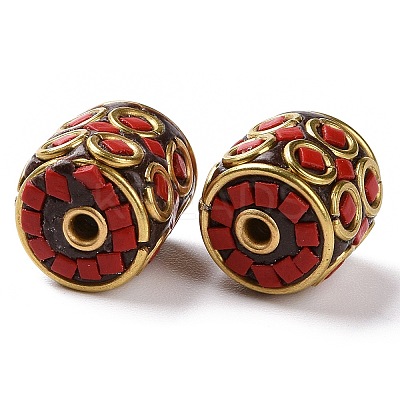 Handmade Indonesia Beads KK-G454-08G-02-1