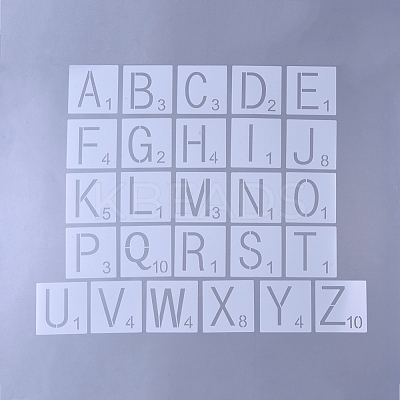 Plastic Reusable Drawing Stencil for Kids Teen Boys Girls X-DIY-WH0156-78A-1