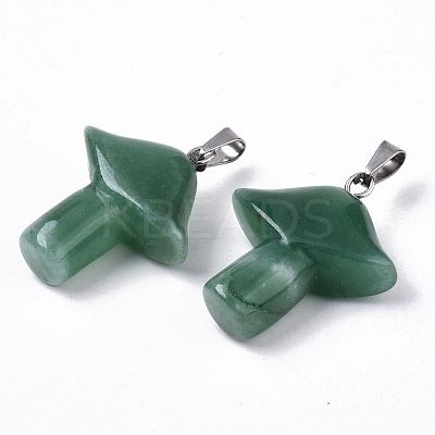 Natural Green Aventurine Pendants G-R480-02A-1