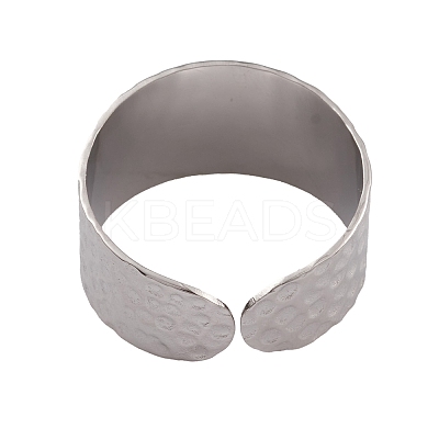 Non-Tarnish 304 Stainless Steel Open Cuff Rings for Women LS-RJEW-G285-62P-1