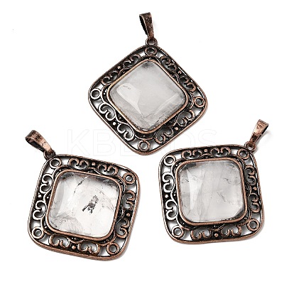 Natural & Synthetic Mixed Gemstone Pendants G-A297-04R-1
