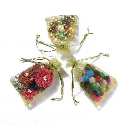 Organza Gift Bags with Drawstring LS-X-OP-R016-10x15cm-13-1