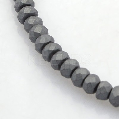 Electroplate Non-magnetic Synthetic Hematite Beads Strands LS-G-J208G-03-1