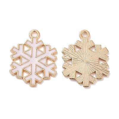 Christmas Light Gold Tone Alloy Enamel Pendants FIND-C031-02KCG-01-1