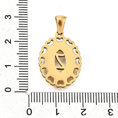 Golden 304 Stainless Steel Pendants STAS-K300-02G-Z-1