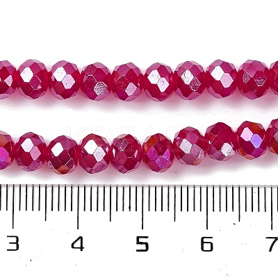 Baking Electroplate Glass Beads Strands LS-DGLA-A039-J6MM-B02-1