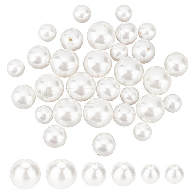 30Pcs 3 Sizes Shell Pearl Beads BSHE-PH0001-21-1