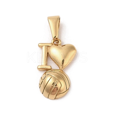 PVD Vacuum Plating 304 Stainless Steel Pendants STAS-R232-04G-1