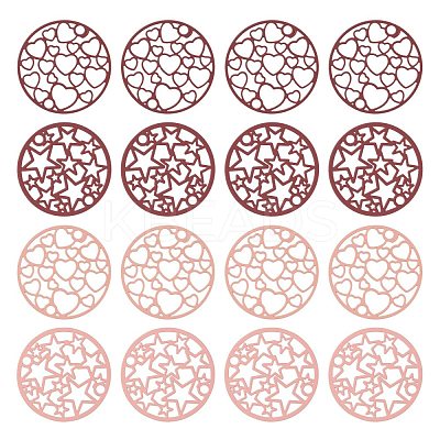 40Pcs 4 Style 201 Stainless Steel Links/Connectors STAS-LS0001-84-1