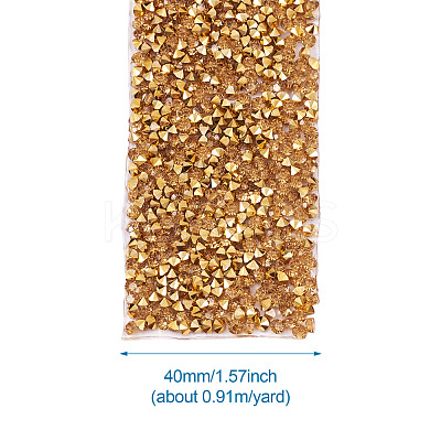 Glitter Resin Hotfix Rhinestone(Hot Melt Adhesive On The Back) OCOR-TA0002-03-40mm-1