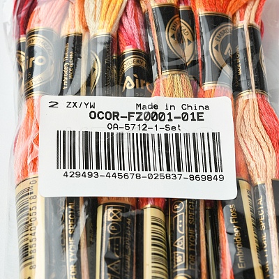 6-Ply Polyester Embroidery Floss OCOR-FZ0001-01E-1
