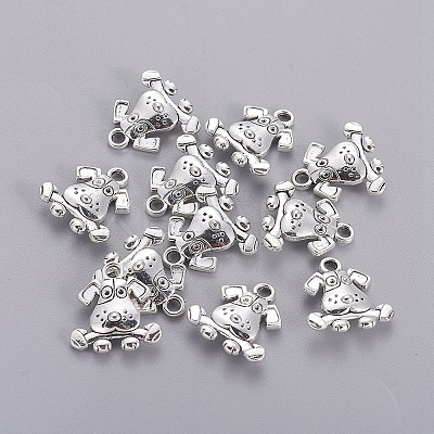 Tibetan Style Puppy Pendants LS-TIBEP-R166-AS-LF-1